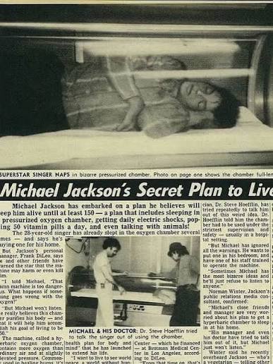 Michael Jackson was treated at the Brotman Medical Center’s Burn Unit with medical-grade HBOT
